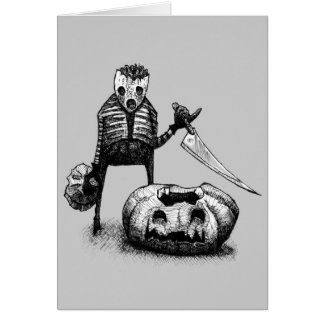 Cartão Escultor da abóbora