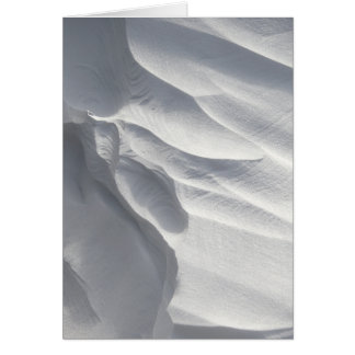 Cartão Escultura da neve de inverno