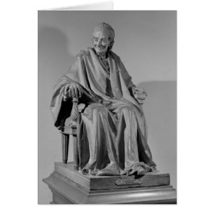 Cartão Escultura sentada de Voltaire