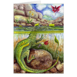 Cartão Escumalha de lagoa