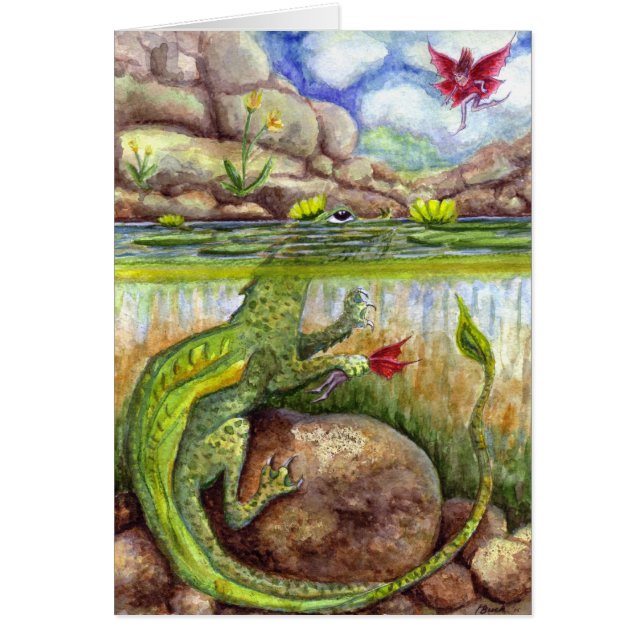 Cartão Escumalha de lagoa (Frente)