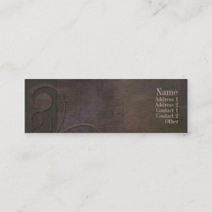 Cartão escuro do contato das curvas executivas