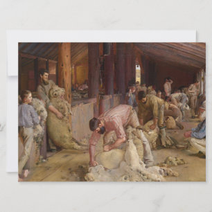 Cartão Escutando os Rams (Arte australiana) (Tom Roberts)