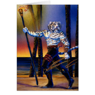 Cartão Escuteiro de Tigerian Werecat