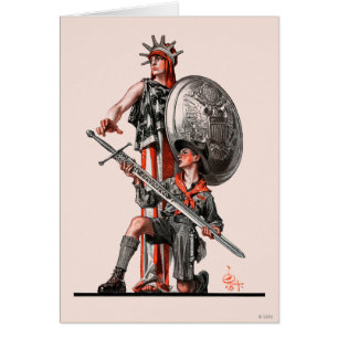 Cartão Escuteiro e liberdade de menino