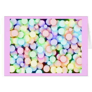 Cartão Esferas coloridas felizes