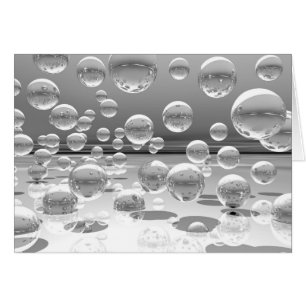 Cartão Esferas de prata