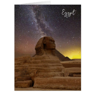Cartão Esfinge Excelente De Giza