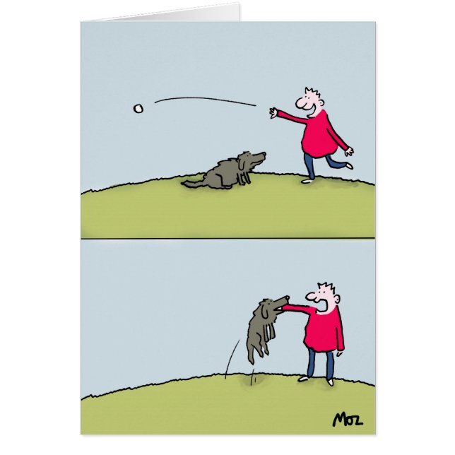 Cartão Esforço do cão (Frente)