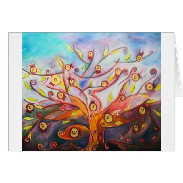 Cartão Eshet Chayil (Frente Horizontal)