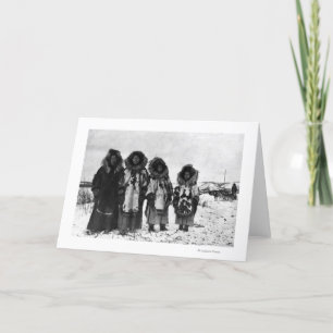 Cartão Eskimo Women In Alaska Photograph