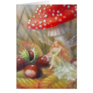 Cartão Esmalte do outono