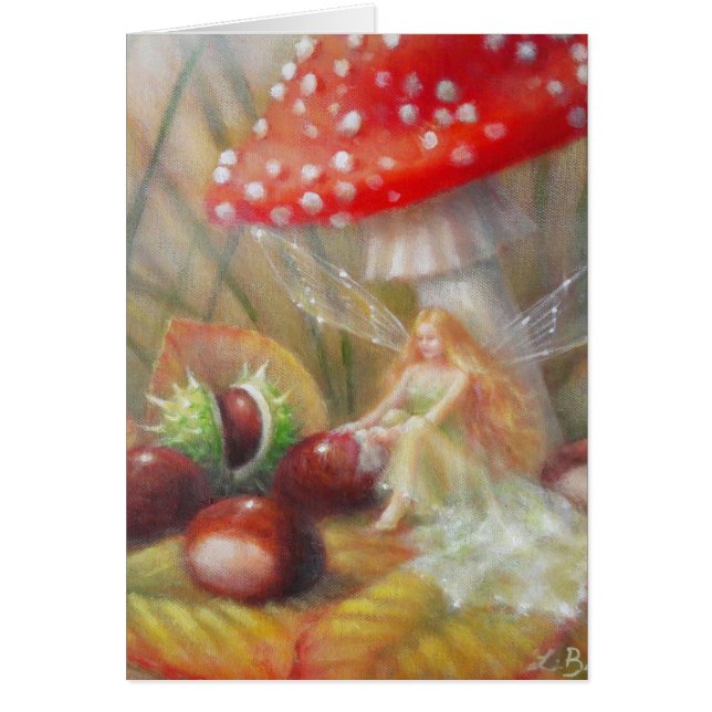 Cartão Esmalte do outono (Frente)