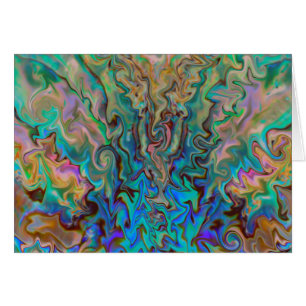 Cartão Esmeralda e rosa