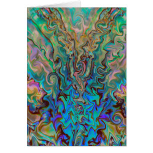 Cartão Esmeralda e rosa