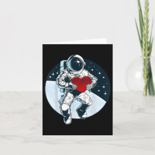 Cartão Espaço Dia de os namorados B do Planeta de Amor Ca