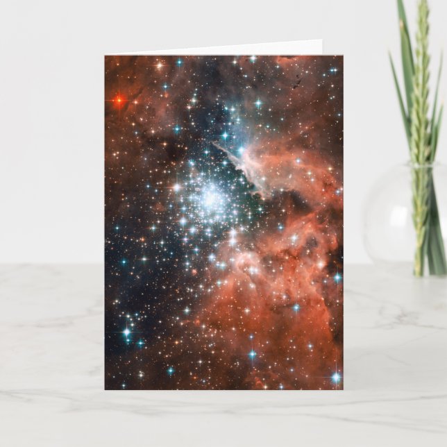 Cartão Espaço em Cluster Gigante Nebula Star (Frente)