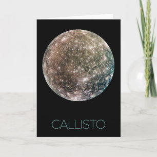 Cartão Espaço Exterior, Cosmos, Sistema Solar, Callisto d