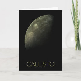 Cartão Espaço Exterior, Cosmos, Sistema Solar, Callisto d