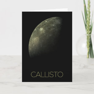 Cartão Espaço Exterior, Cosmos, Sistema Solar, Callisto d