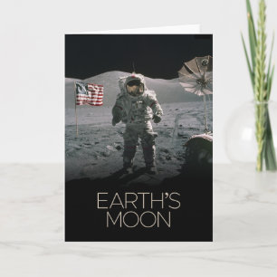 Cartão Espaço Exterior, Galáxia, Sistema Solar, Lua da Te