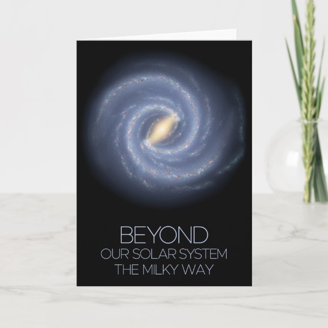 Cartão Espaço Exterior, Galáxia, Via Látea, Cosmos, Unive (Frente)