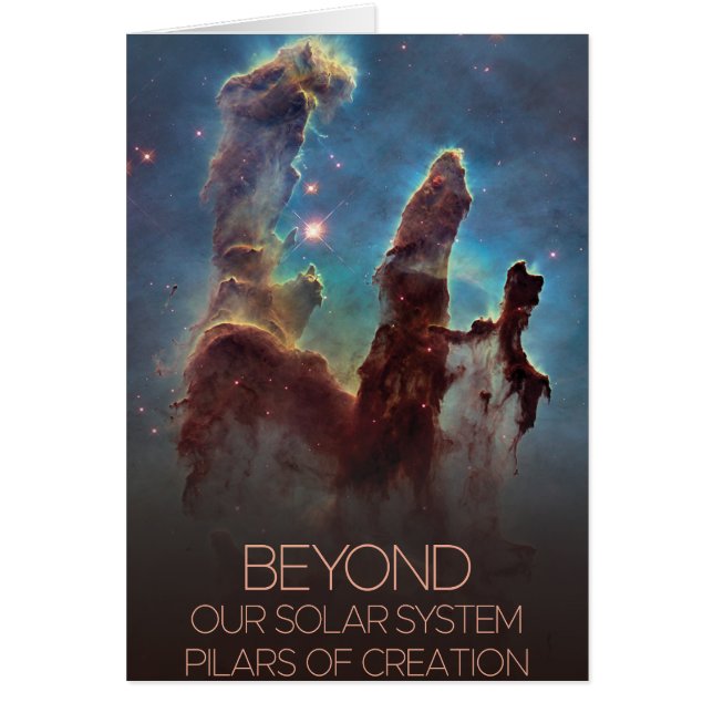 Cartão Espaço Exterior, Galáxia, Via Látea, Pilares De Cr (Frente)