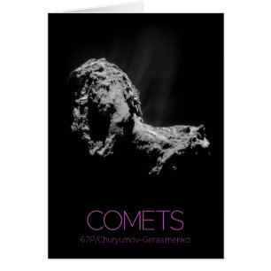 Cartão Espaço Exterior, Sistema Solar, Cosmos, Cometas, 6