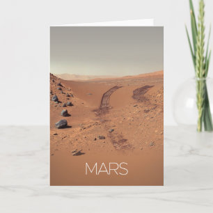 Cartão Espaço Exterior, Sistema Solar, Marte Planeta, Cur