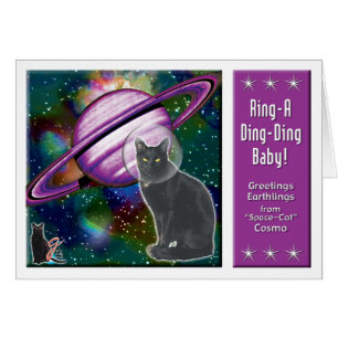 Cartão Espaço-Gato Cosmo