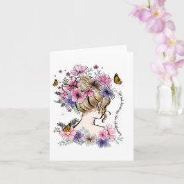 Cartão Espalhar gentileza como flores silvestres