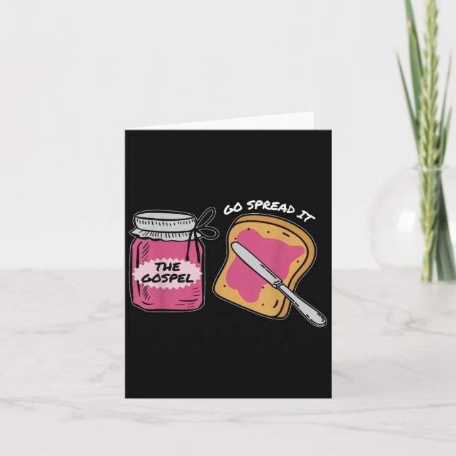 Cartão Espalhe-O, Gospel, Bíblia Engraçado Verso (Frente)