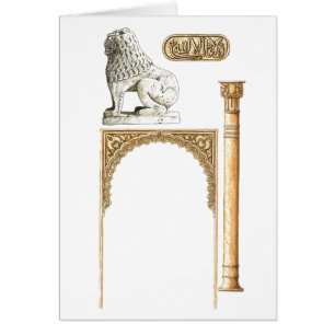 Cartão Espanha de Alhambra Granada. Detalhes