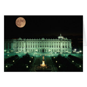 Cartão Espanha, Madrid, Palácio Real e Plaza de