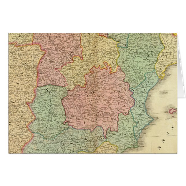 Cartão Espanha, Portugal 4 (Frente Horizontal)
