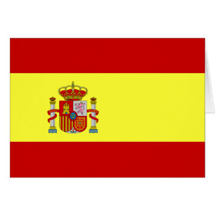 Cartão espanhol de Española da bandera da bandei