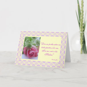 Cartão Espanhol: Dios creo a las madres /Dia de as mães