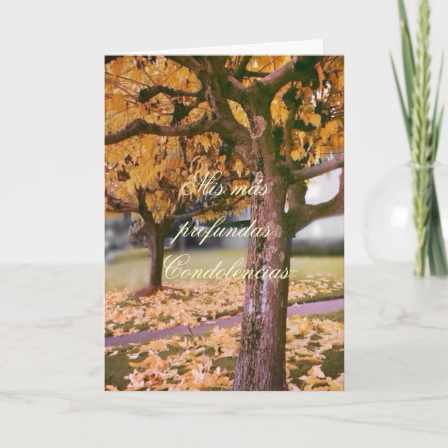 Cartão Espanhol: Pesame/Simpatia (Frente)