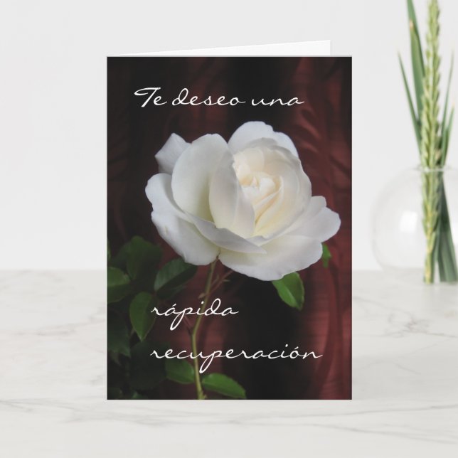Cartão Espanhol: Recuperación/Satisfaz Em Breve (Frente)