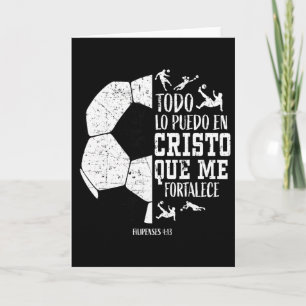 Cartão Espanhol Spanish Christian Futebol Filipenses