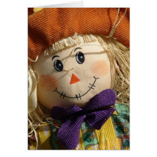 Cartão Espantalho Adorável