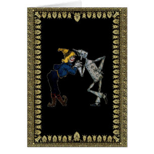 Cartão Espantalho e Homem-Tin