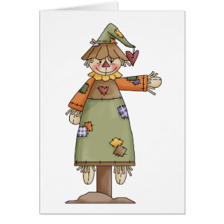 Cartão Espantalhos do outono · Espantalho 8