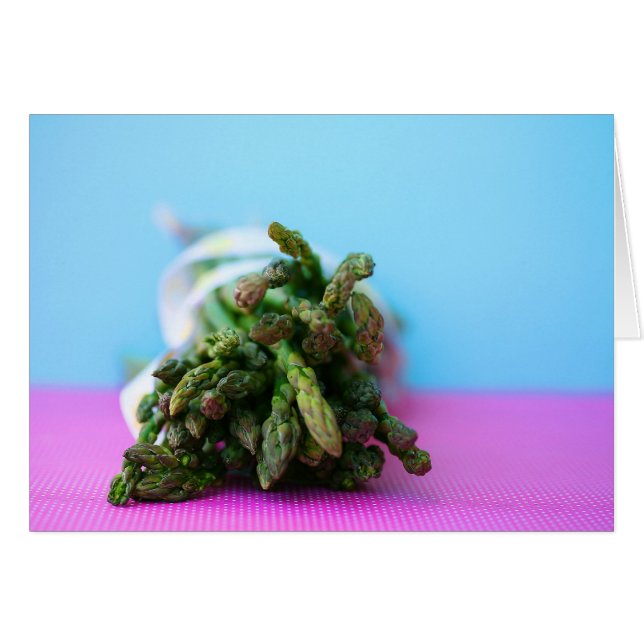 Cartão Espargos finos de lápis (Frente horizontal)