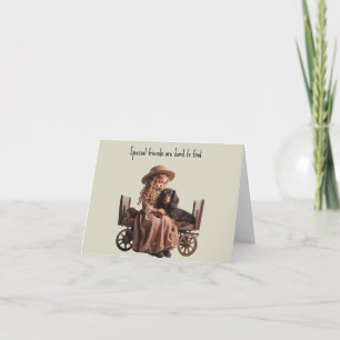 Cartão especial de amigo Dachshund