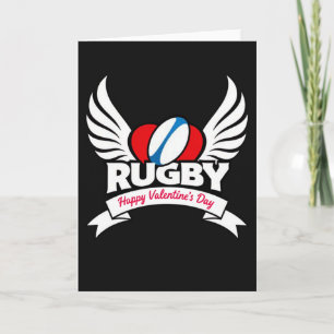 Cartão Especial de Dia dos Namorados de Rugby