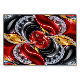 Cartão especial de mesa com cores alemãs