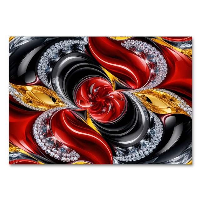 Cartão especial de mesa com cores alemãs (Frente)