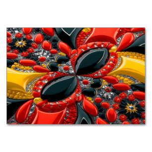 Cartão especial de mesa com cores alemãs