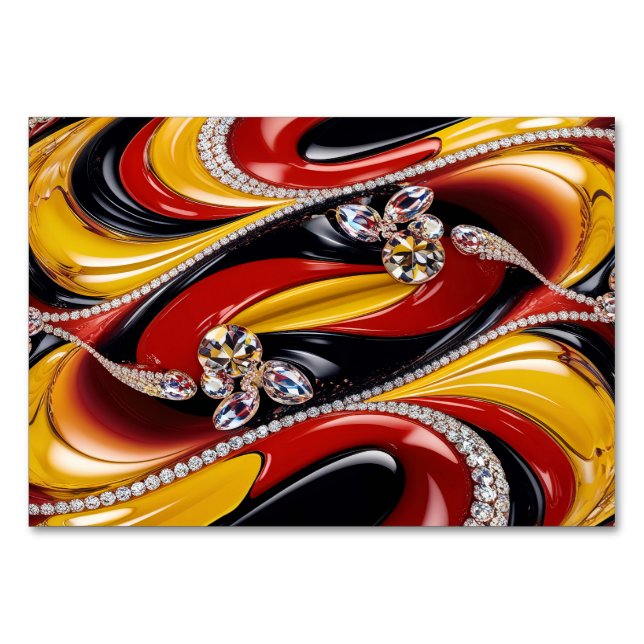 Cartão especial de mesa com cores belgas (Frente)